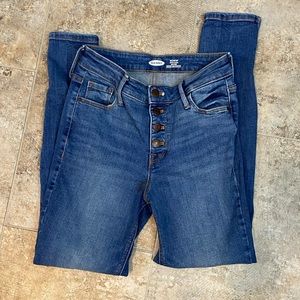 Rockstar Super Skinny High Rise Jeans - button fly - Size 2